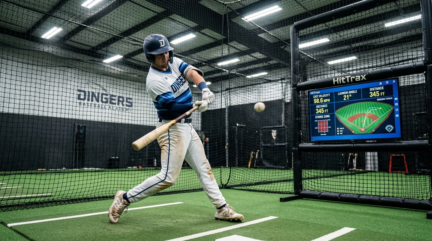 HitTrax Batting Tunnels at Dingers